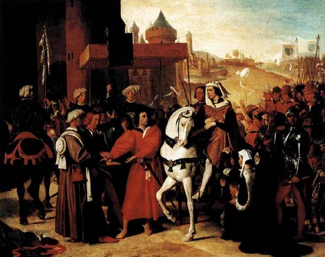 Jean-Auguste Dominique Ingres The Entry of the Future Charles V into Paris in 1358